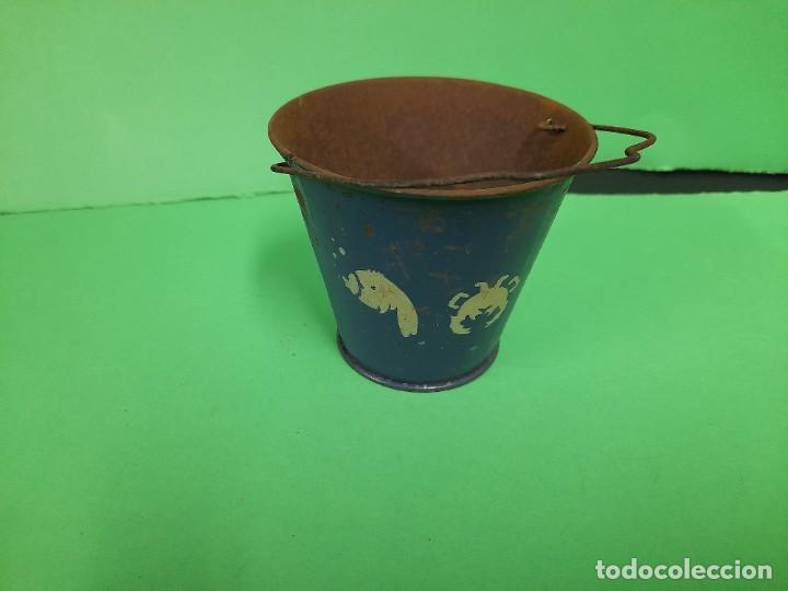 Juguetes antiguos de hojalata: CUBO PLAYA - Foto 3