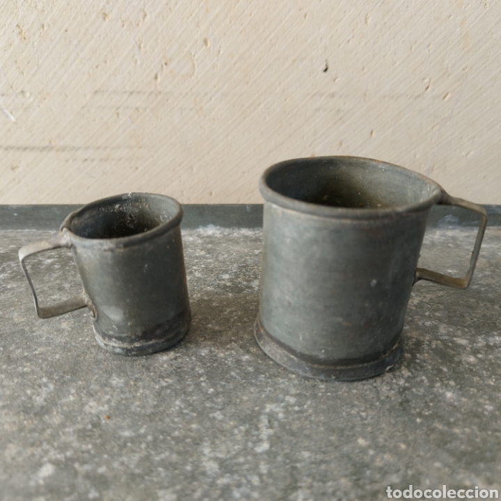 Juguetes antiguos de hojalata: PRECIOSO CONJUNTO DE LECHERIA - Foto 5