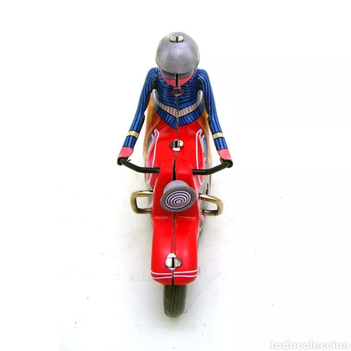 Juguetes antiguos de hojalata: Moto de hojalata - Foto 5
