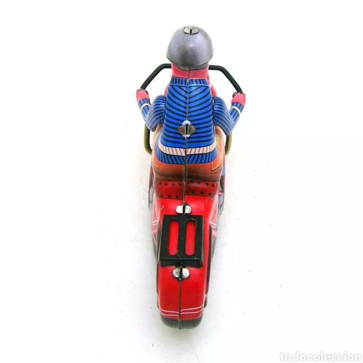 Juguetes antiguos de hojalata: Moto de hojalata - Foto 6
