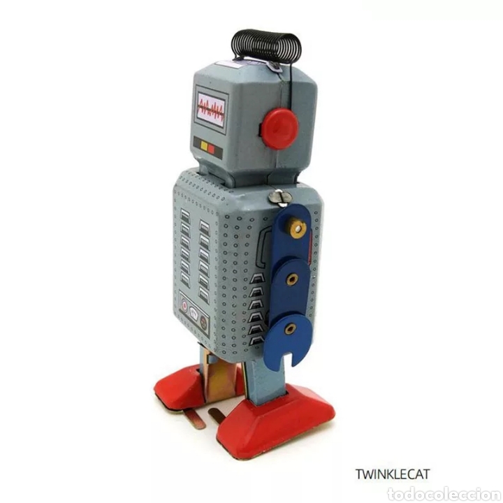 Juguetes antiguos de hojalata: Robot de hojalata - Foto 4