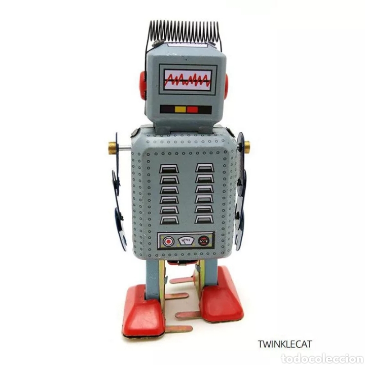 Juguetes antiguos de hojalata: Robot de hojalata - Foto 5