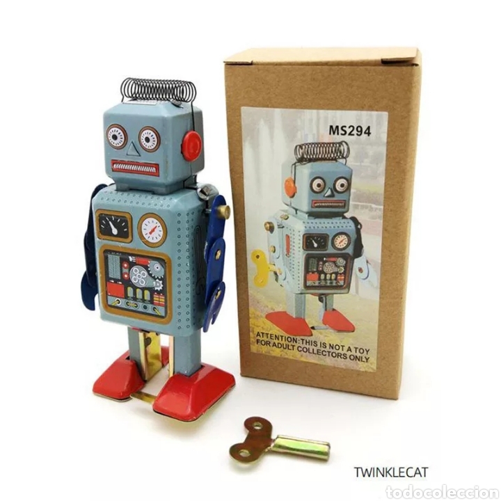 Juguetes antiguos de hojalata: Robot de hojalata - Foto 1