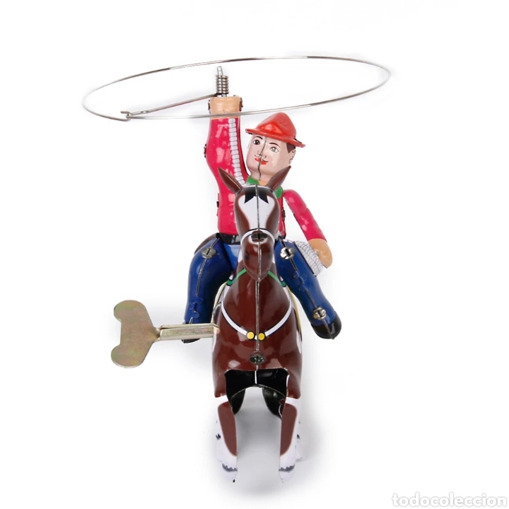 Juguetes antiguos de hojalata: Cowboy de hojalata - Foto 2
