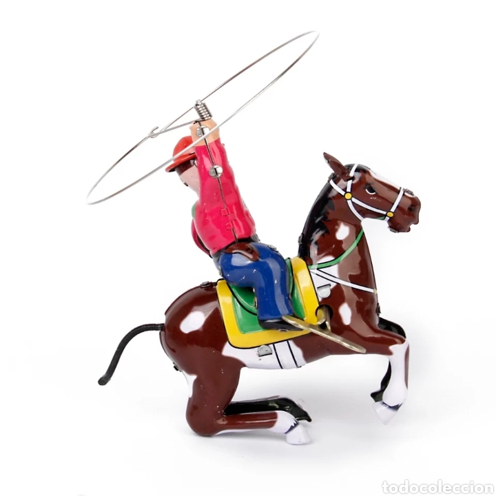 Juguetes antiguos de hojalata: Cowboy de hojalata - Foto 4