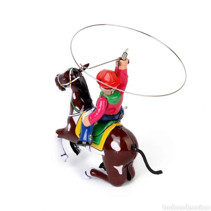 Juguetes antiguos de hojalata: Cowboy de hojalata - Foto 6
