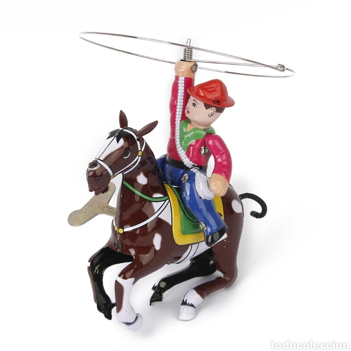 Juguetes antiguos de hojalata: Cowboy de hojalata - Foto 1