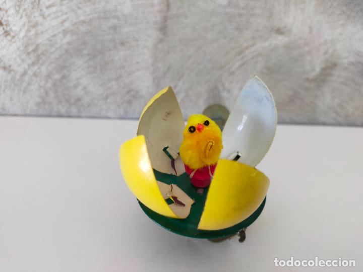 Juguetes antiguos de hojalata: POLLITO HOJALATA - Foto 3