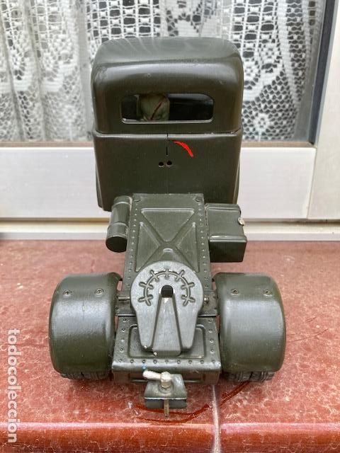 Juguetes antiguos de hojalata: CAMION GAMA MILITAR. - Foto 5