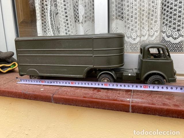 Juguetes antiguos de hojalata: CAMION GAMA MILITAR. - Foto 10