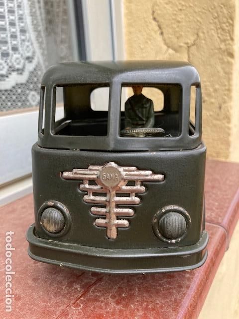 Juguetes antiguos de hojalata: CAMION GAMA MILITAR. - Foto 14