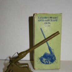 Juguetes antiguos de hojalata: (A48) CAÑON MILITAR - 2 POUNDER (40MM) ANTI-AIRCRAFT GUN , BY W BRITAIN, LONDON