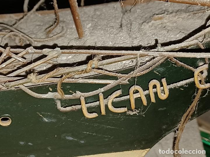 Juguetes antiguos de hojalata: antiguo barco GRANDE alicante hojalata Y MADERA Juguete posiblemente paya o rico por restaurar - Foto 15 - 52741543