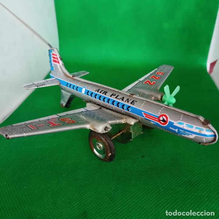Juguetes antiguos de hojalata: Avi&oacute;n hojalata - Foto 3