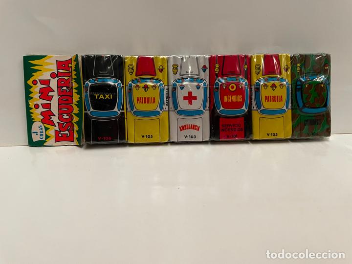 Juguetes antiguos de hojalata: PACK COCHES DE CHAPA A&Ntilde;OS 60 - Foto 1