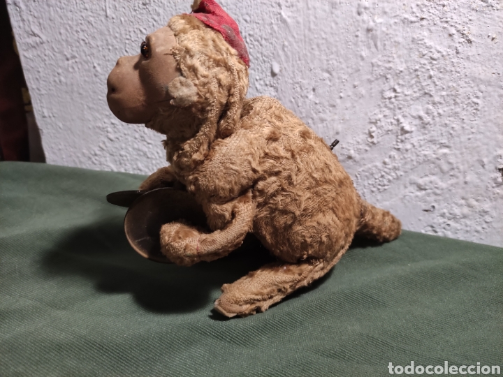 Juguetes antiguos de hojalata: Mono con platillos de Pay&aacute; - Foto 4