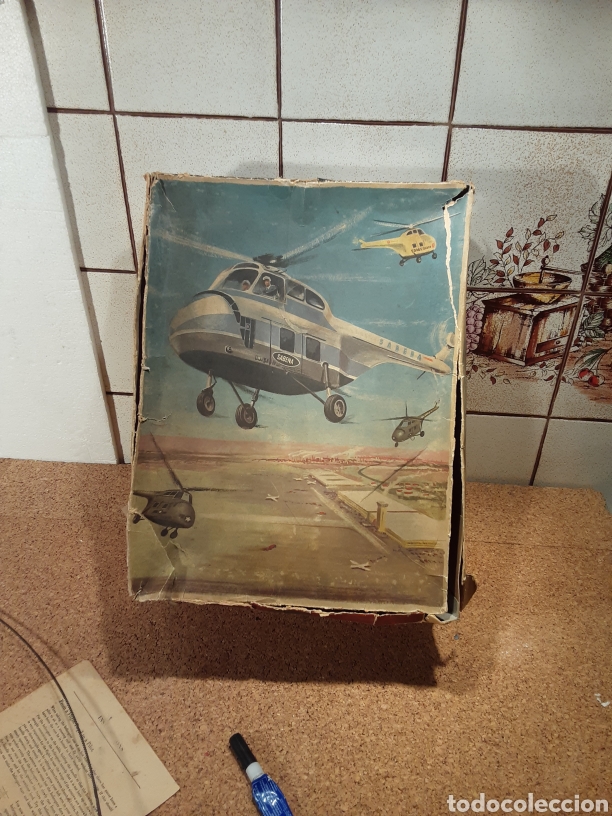 Juguetes antiguos de hojalata: Helic&oacute;ptero de Arnold ( helibus) - Foto 11