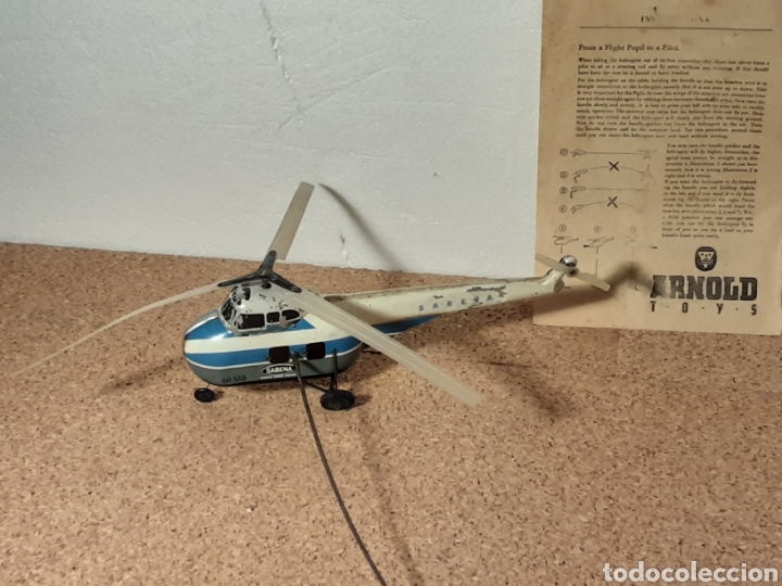 Juguetes antiguos de hojalata: Helic&oacute;ptero de Arnold ( helibus) - Foto 1