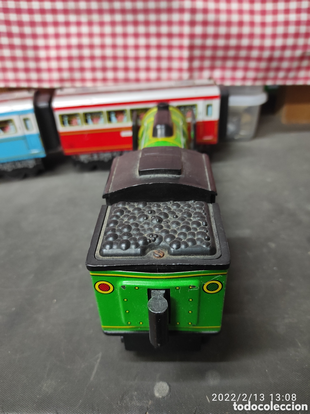 Juguetes antiguos de hojalata: TREN DE HOJALATA Y PL&Aacute;STICO - Foto 5