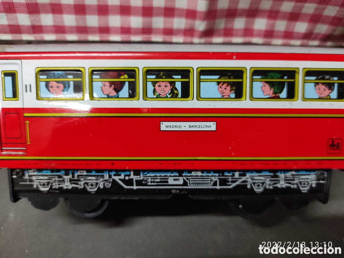 Juguetes antiguos de hojalata: TREN DE HOJALATA Y PL&Aacute;STICO - Foto 11