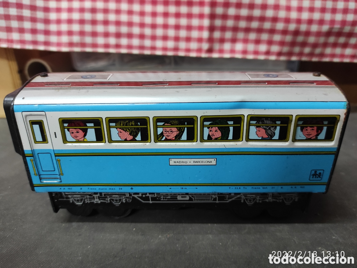 Juguetes antiguos de hojalata: TREN DE HOJALATA Y PL&Aacute;STICO - Foto 13