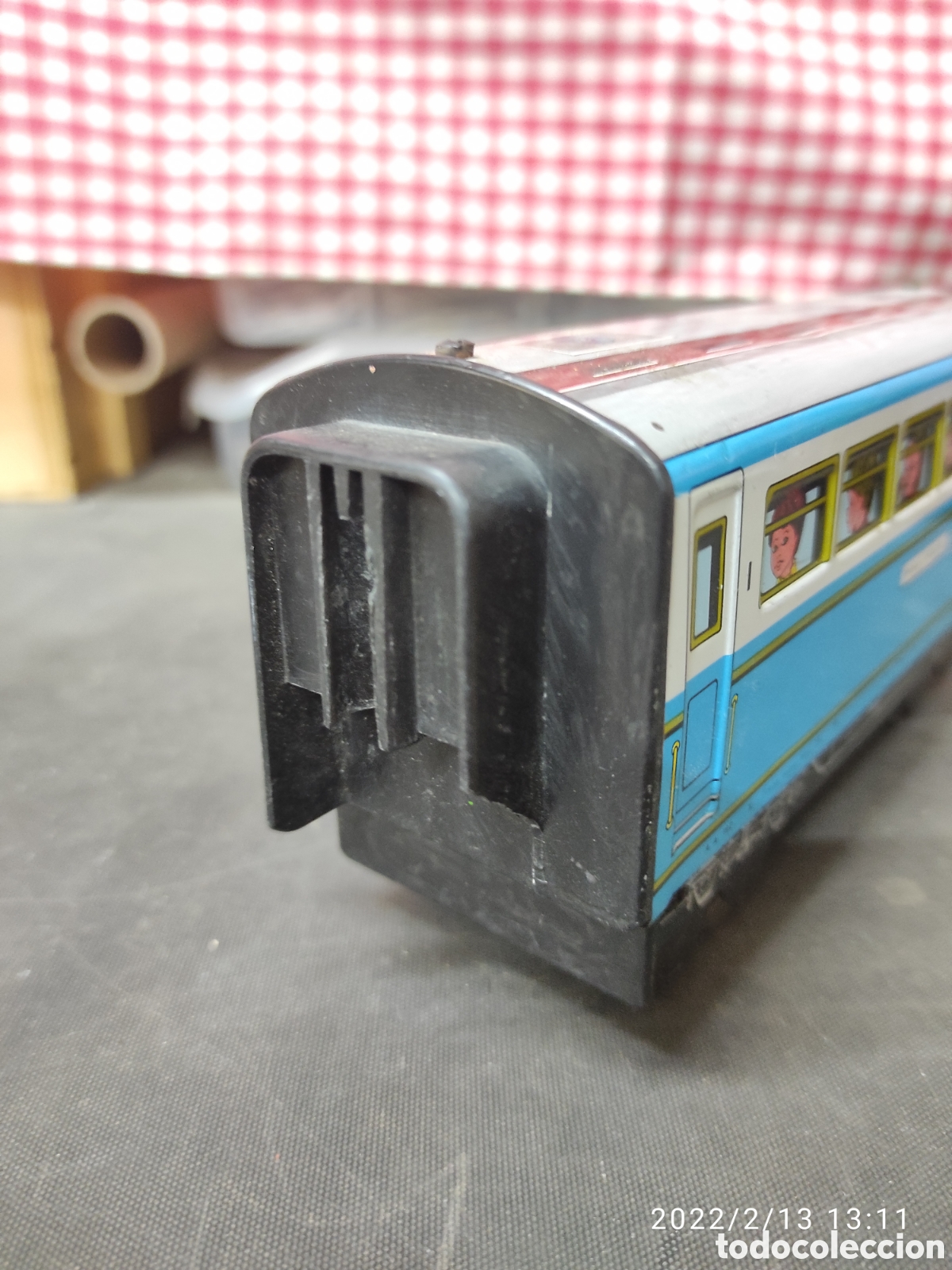 Juguetes antiguos de hojalata: TREN DE HOJALATA Y PL&Aacute;STICO - Foto 15