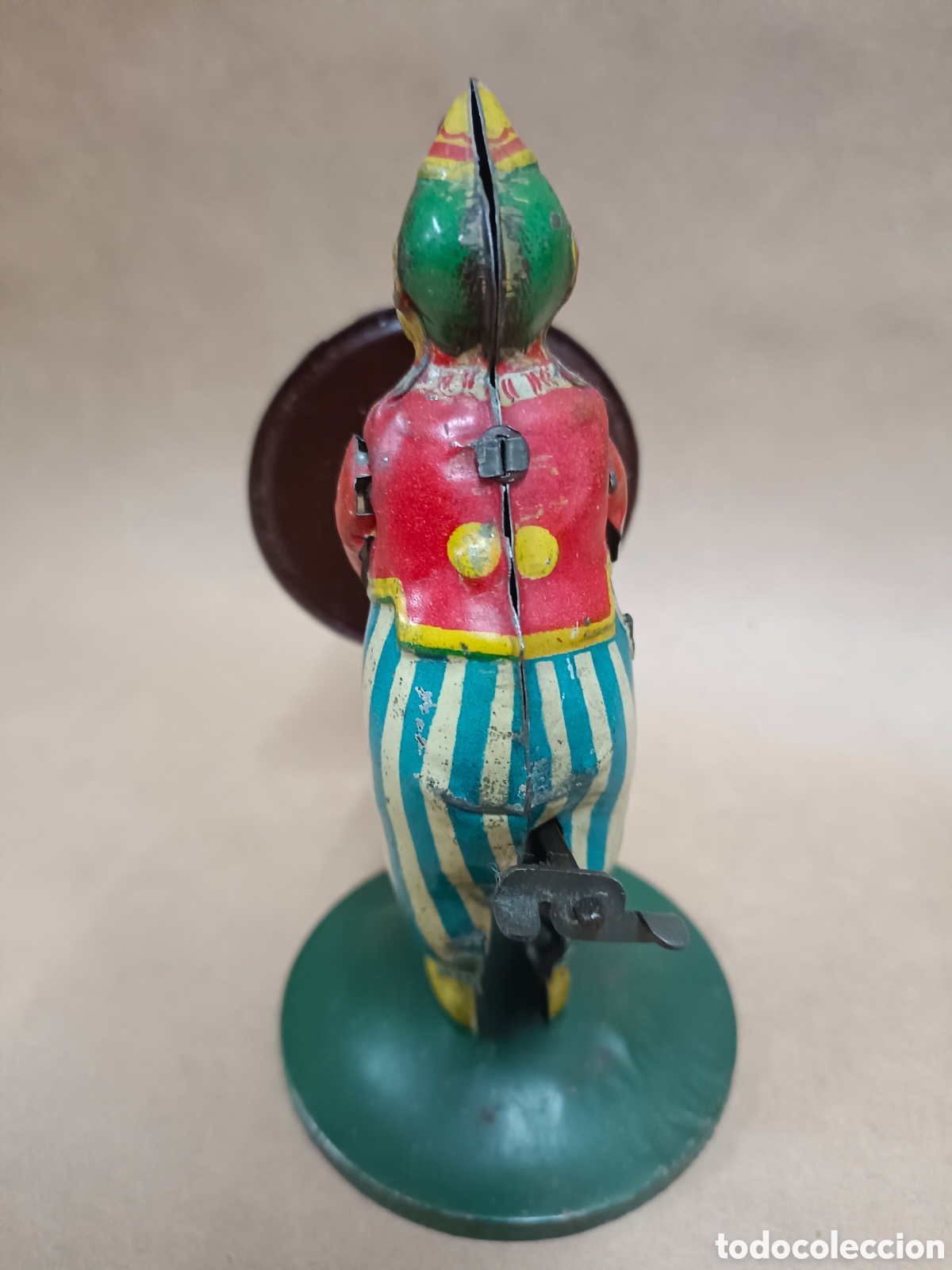Juguetes antiguos de hojalata: PAYASO CIRCO HOJADELATA - Foto 2