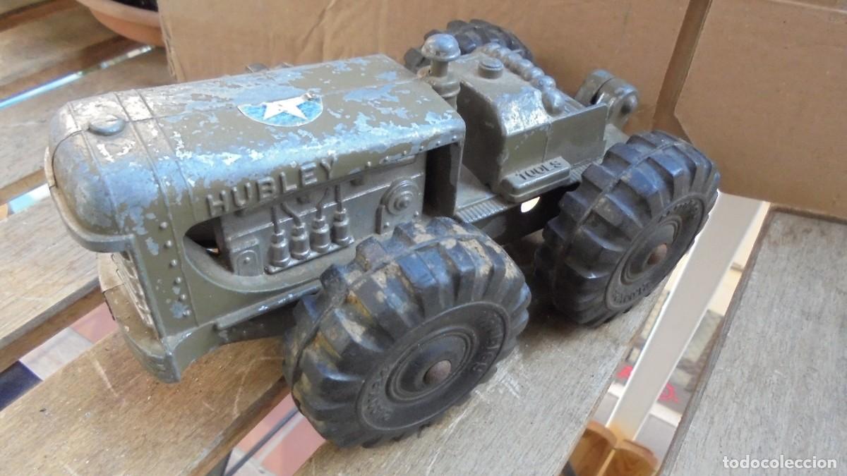Juguetes antiguos de hojalata: tractor marca hubley usa - Foto 1