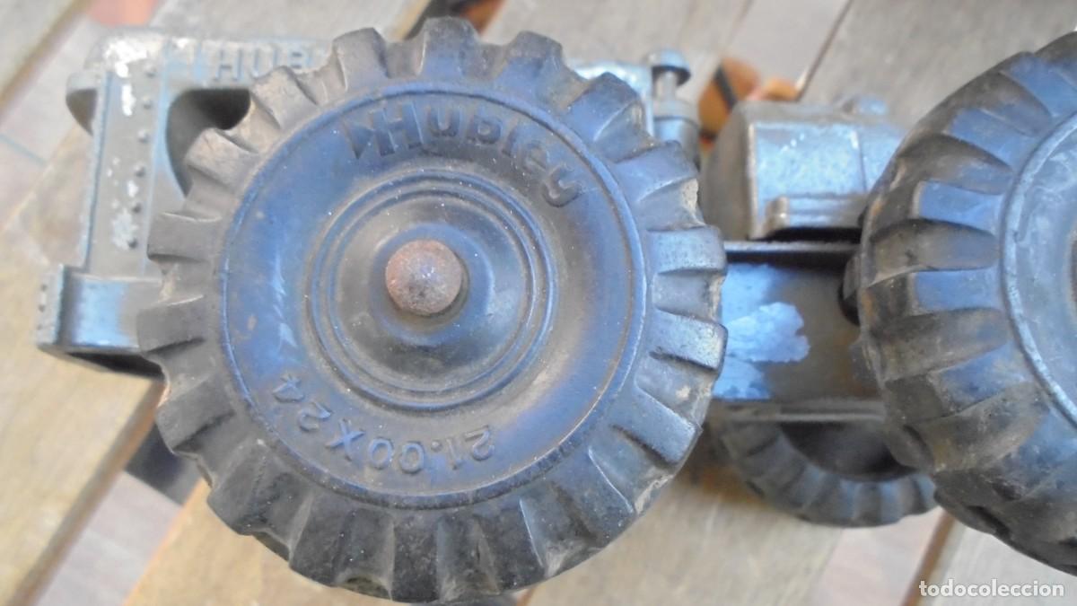 Juguetes antiguos de hojalata: tractor marca hubley usa - Foto 4