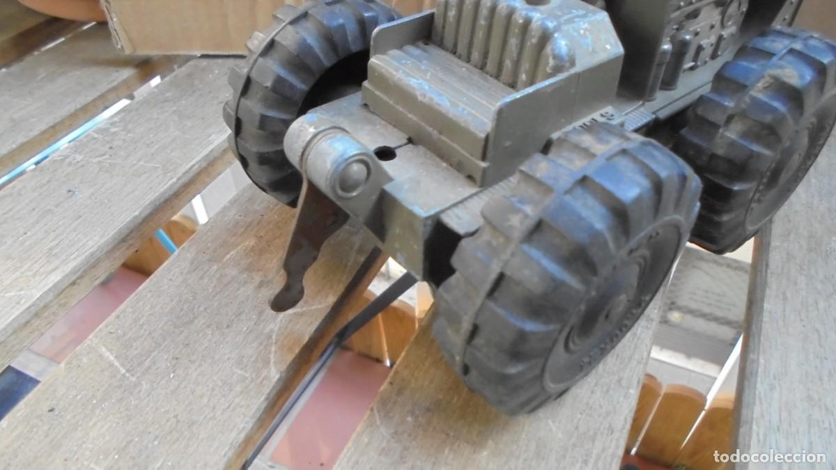 Juguetes antiguos de hojalata: tractor marca hubley usa - Foto 6