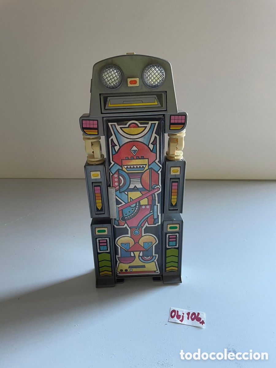 Juguetes antiguos de hojalata: FLOMO ROBOT - Foto 5
