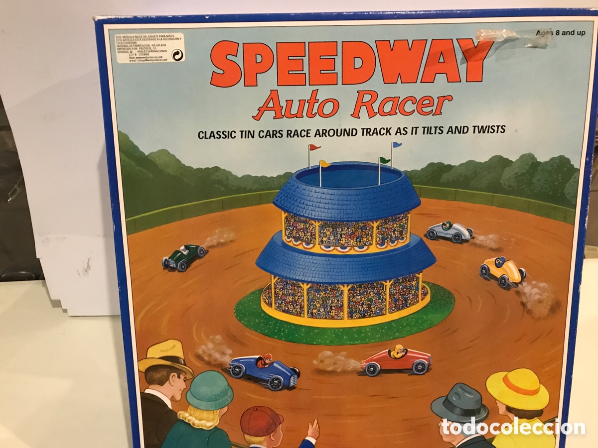 Juguetes antiguos de hojalata: SPEEDWAY AUTORACER - Foto 1