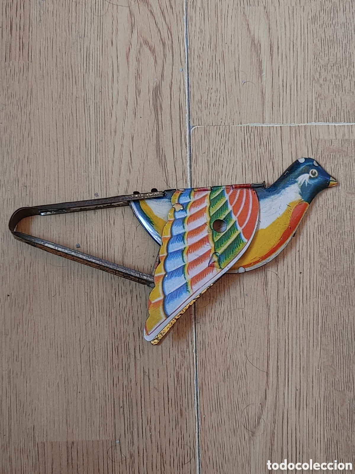 Juguetes antiguos de hojalata: Pajaro de lata. - Foto 3