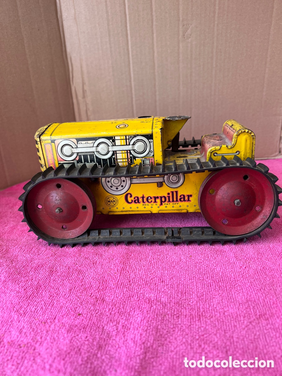 Juguetes antiguos de hojalata: Caterpillar - Foto 1