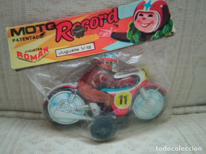 Juguetes antiguos de hojalata: Moto Rom&aacute;n 11 - Foto 2