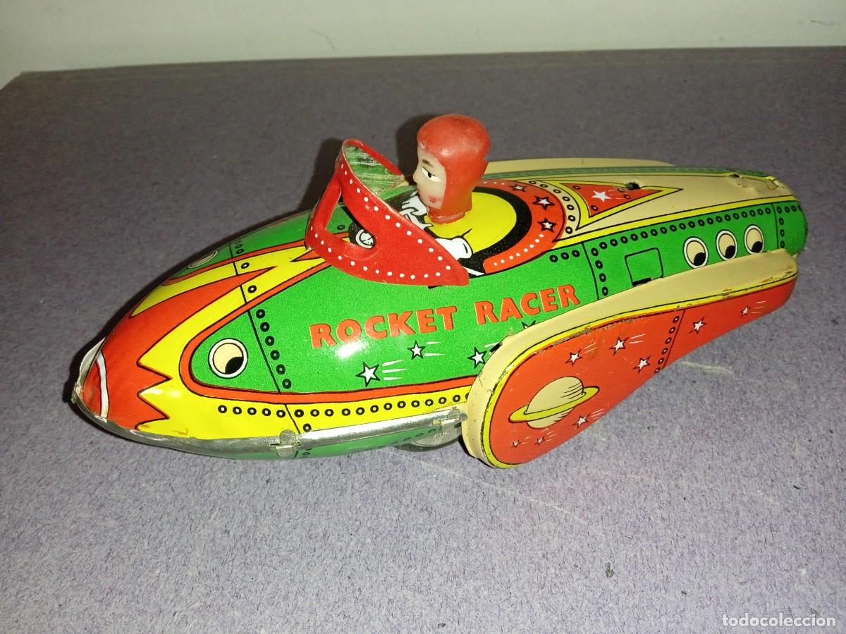 Juguetes antiguos de hojalata: ROCKET RACER, de Hojalata. - Foto 3