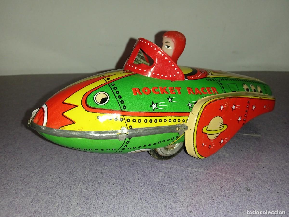Juguetes antiguos de hojalata: ROCKET RACER, de Hojalata. - Foto 4