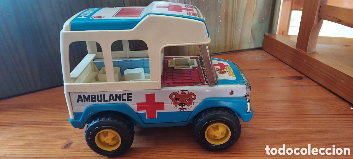 Juguetes antiguos de hojalata: Ambulance Obertoys - Foto 3