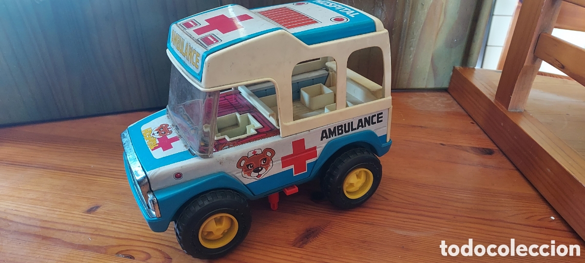 Juguetes antiguos de hojalata: Ambulance Obertoys - Foto 1
