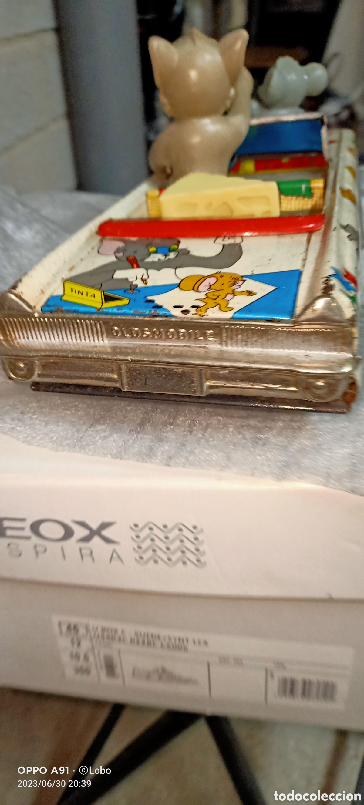 Juguetes antiguos de hojalata: Oldsmobile TOM Y JERRY&nbsp; DE&nbsp; RICo - Foto 3