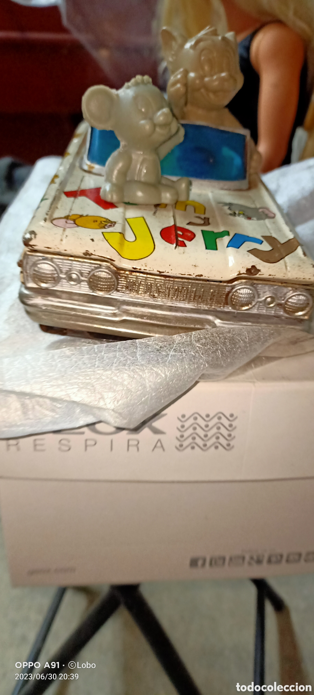 Juguetes antiguos de hojalata: Oldsmobile TOM Y JERRY&nbsp; DE&nbsp; RICo - Foto 4