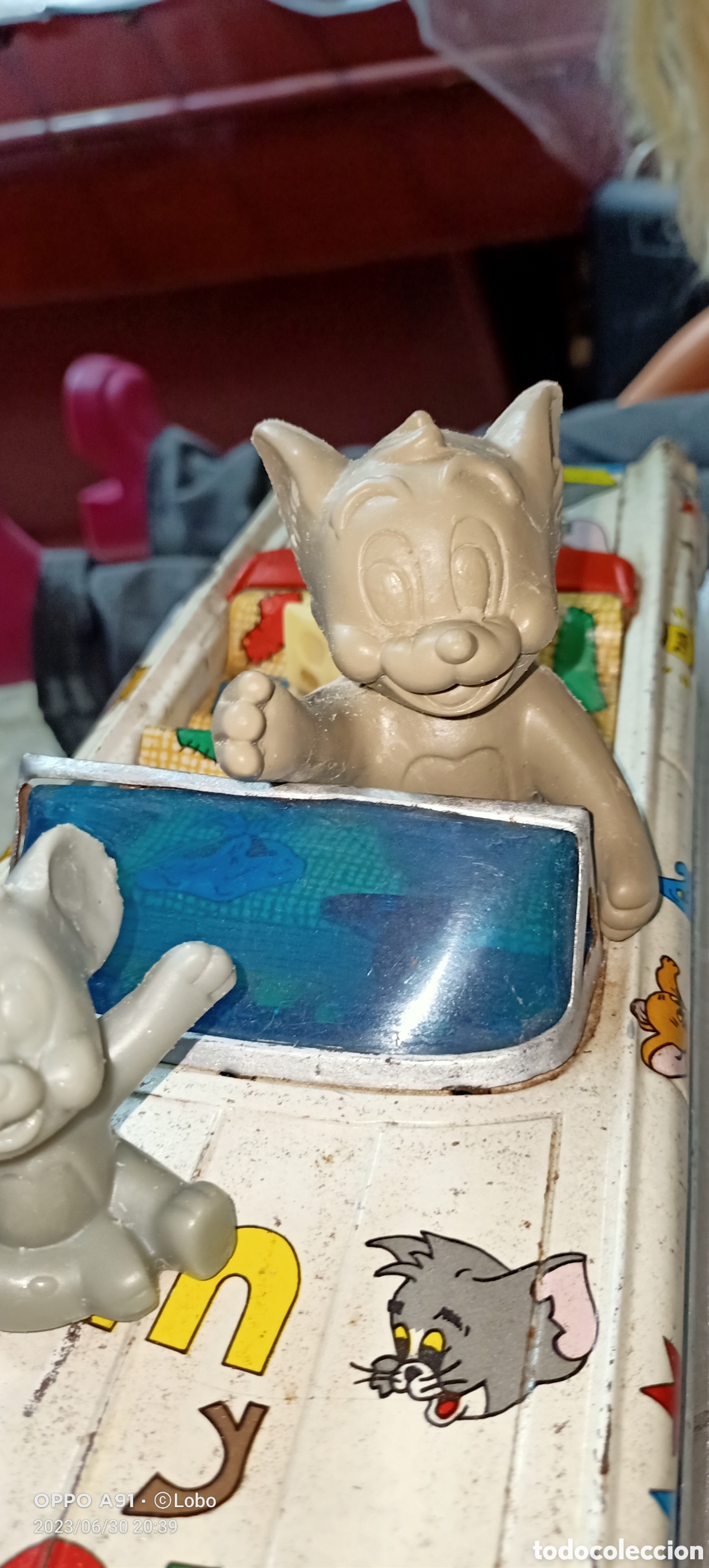 Juguetes antiguos de hojalata: Oldsmobile TOM Y JERRY&nbsp; DE&nbsp; RICo - Foto 7