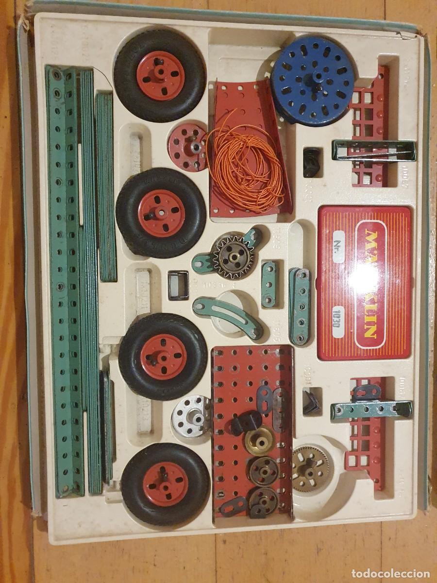 Juguetes antiguos de hojalata: Kit de construcci&oacute;n de metal Marklin 1010 - Foto 2