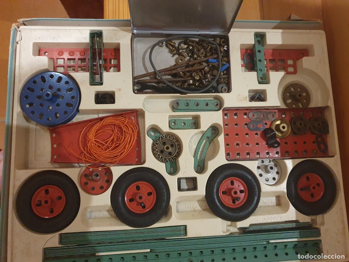 Juguetes antiguos de hojalata: Kit de construcci&oacute;n de metal Marklin 1010 - Foto 4