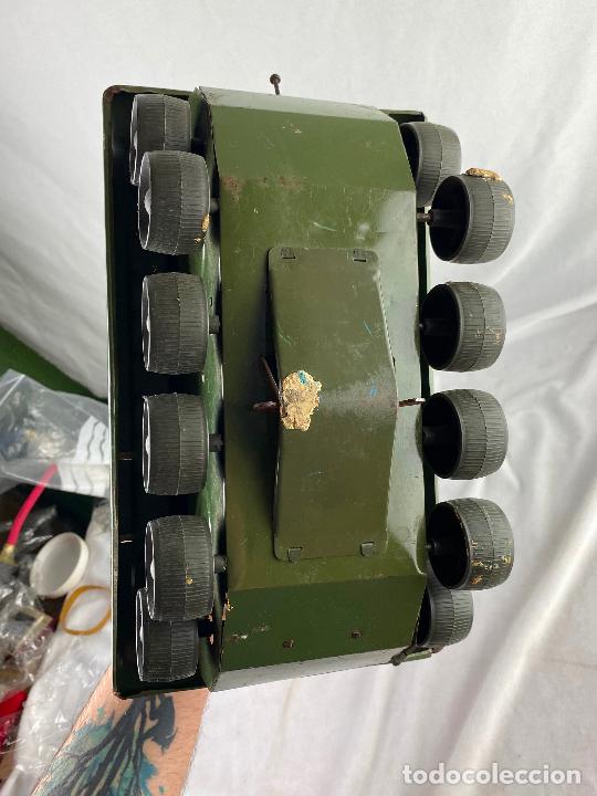 Juguetes antiguos de hojalata: TANQUE A CUERDA PUMA EN HOJALATA - Foto 8