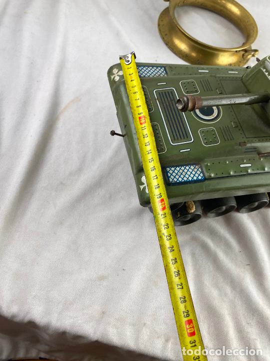 Juguetes antiguos de hojalata: TANQUE A CUERDA PUMA EN HOJALATA - Foto 13