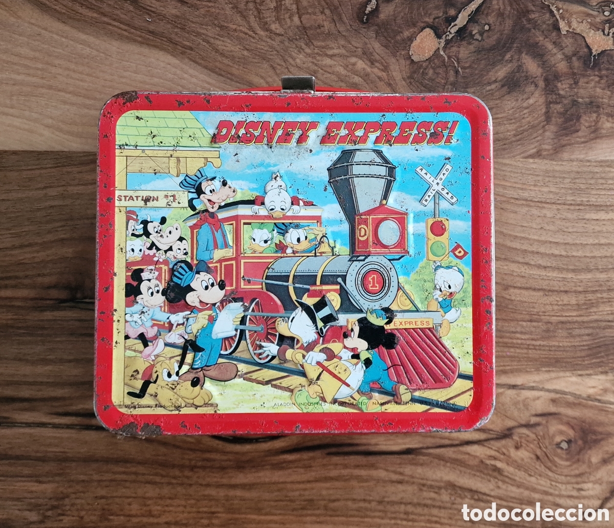 Juguetes antiguos de hojalata: Fiambrera Disney Express - Foto 1