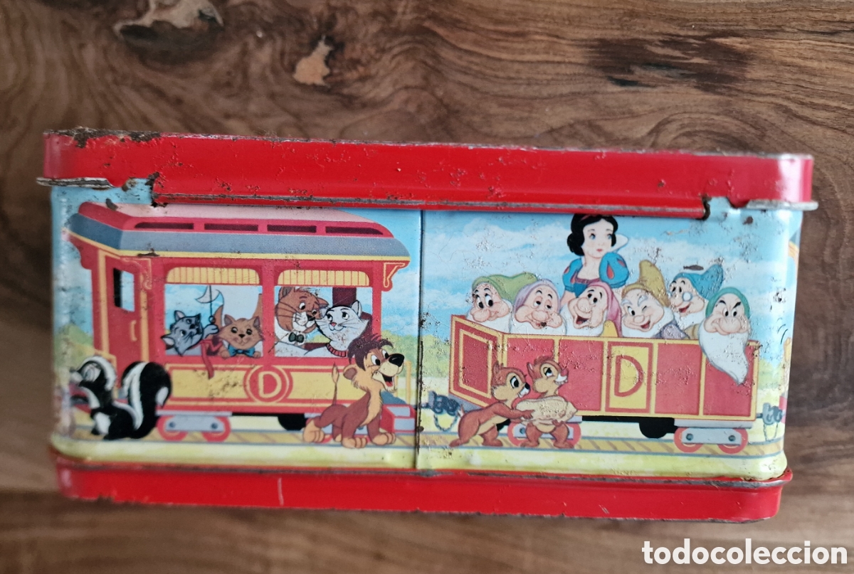 Juguetes antiguos de hojalata: Fiambrera Disney Express - Foto 5
