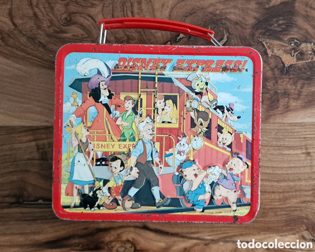 Juguetes antiguos de hojalata: Fiambrera Disney Express - Foto 8