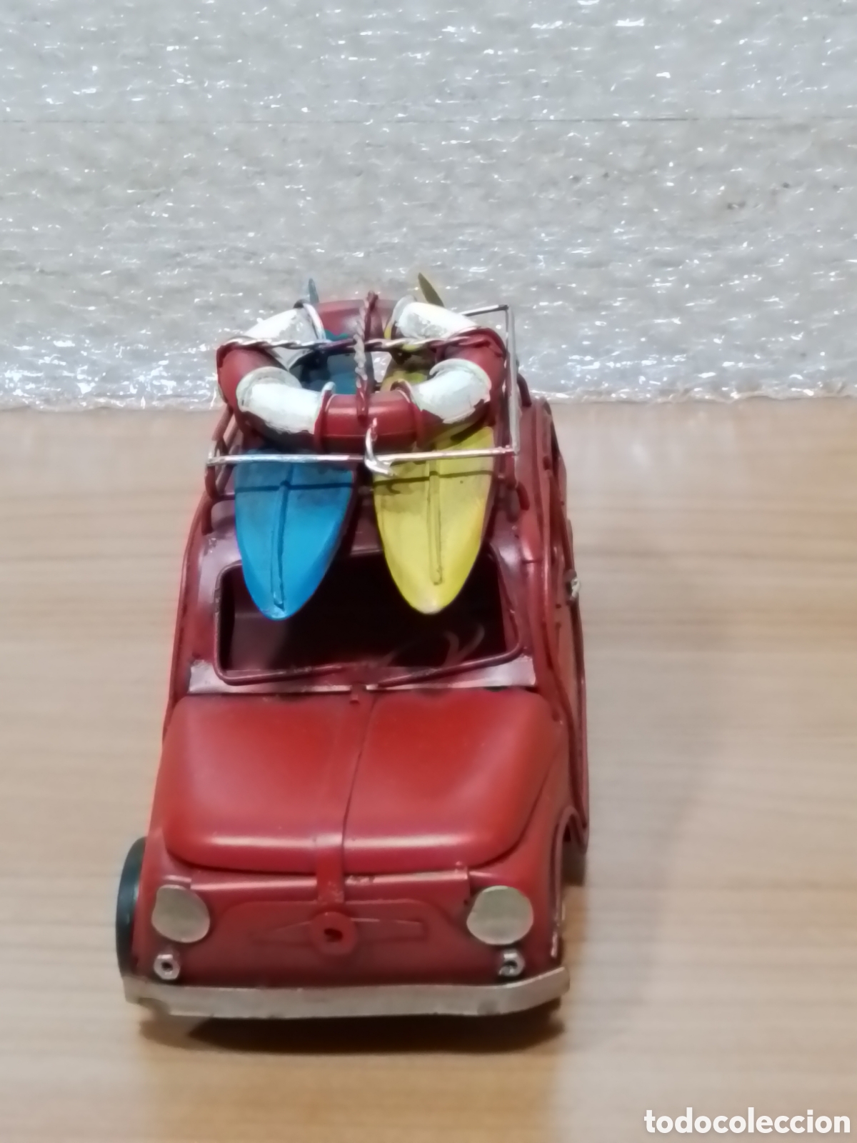 Juguetes antiguos de hojalata: SEAT 600 CHAPA - Foto 3